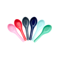 Set of 6 Asian Spoons Believe in Red Lipstick Colours Rice DK